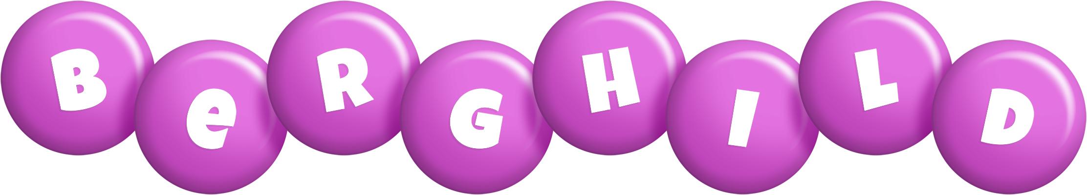 Berghild candy-purple logo