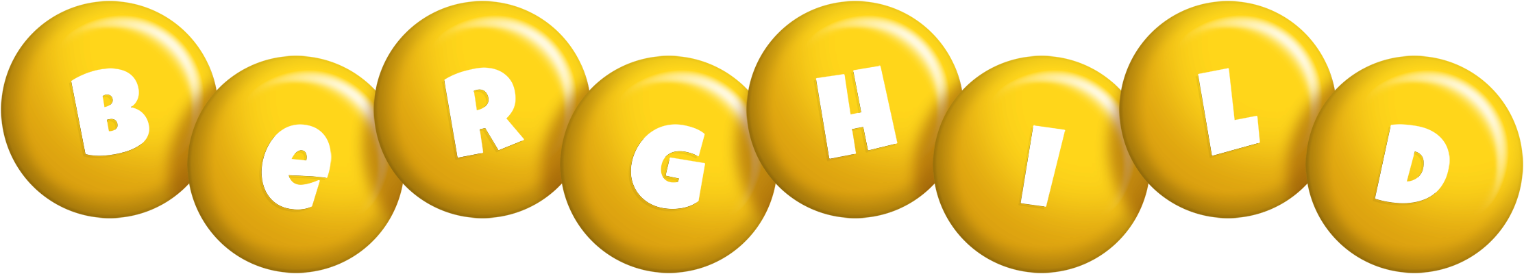 Berghild candy-yellow logo