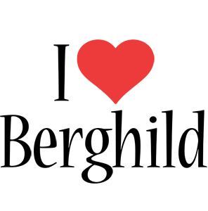 Berghild i-love logo
