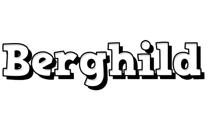Berghild snowing logo