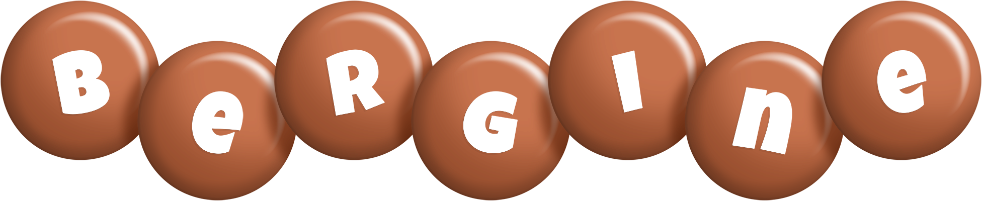 Bergine candy-brown logo