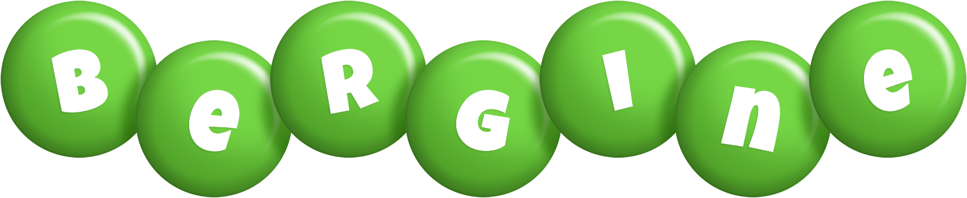 Bergine candy-green logo