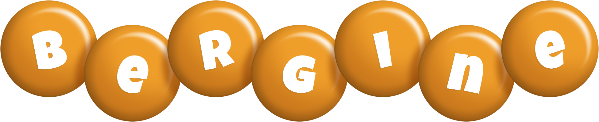 Bergine candy-orange logo