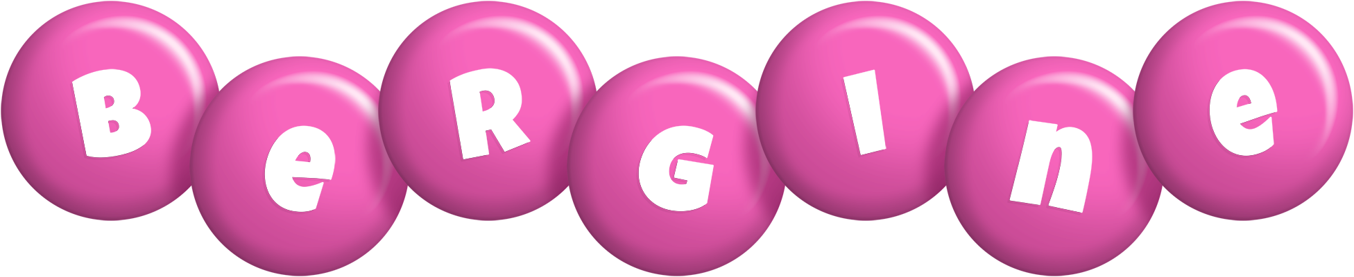 Bergine candy-pink logo