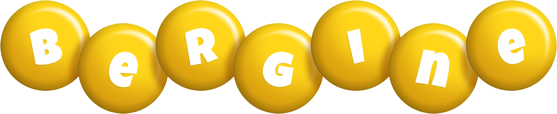 Bergine candy-yellow logo