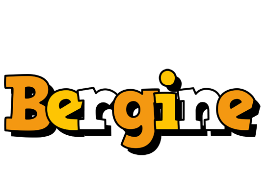 Bergine cartoon logo