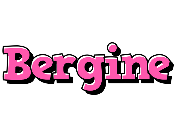 Bergine girlish logo