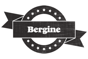 Bergine grunge logo