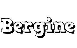 Bergine snowing logo