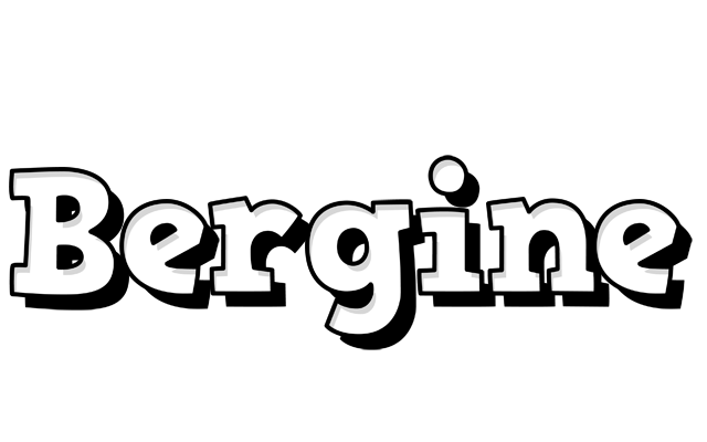 Bergine snowing logo