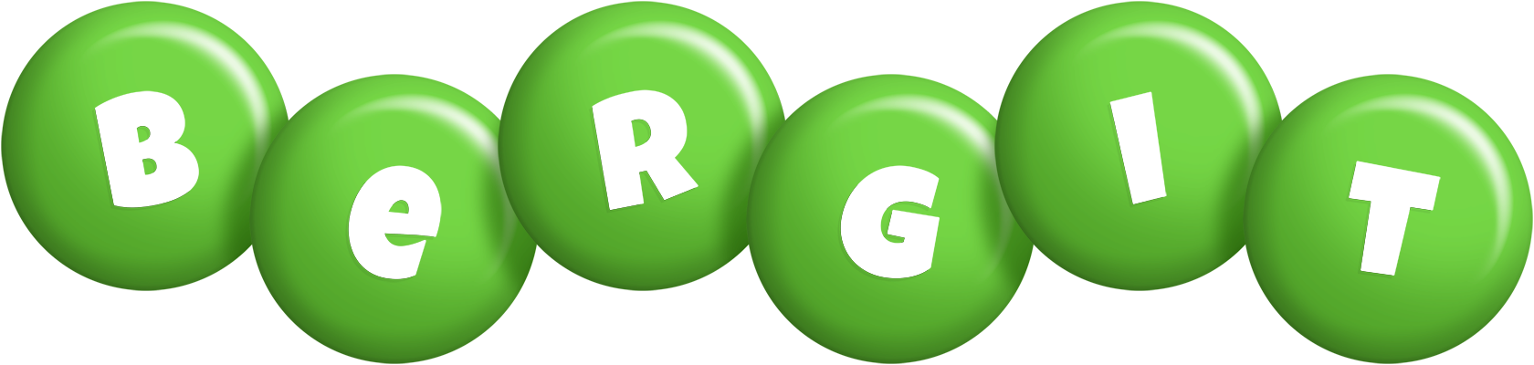 Bergit candy-green logo