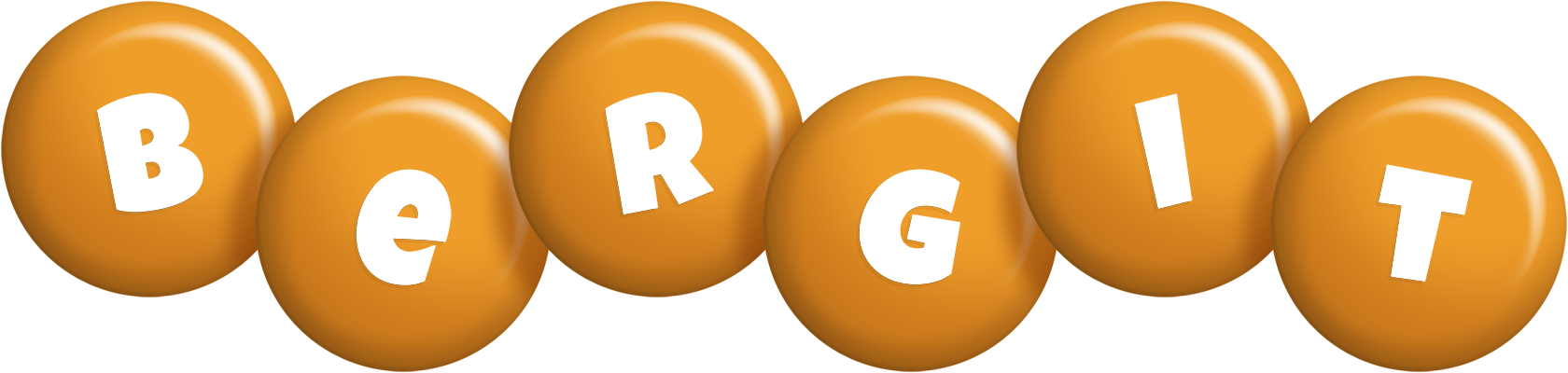 Bergit candy-orange logo