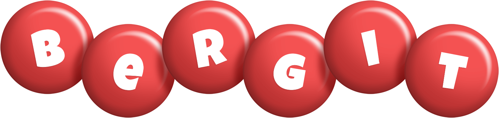 Bergit candy-red logo