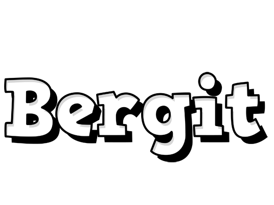 Bergit snowing logo
