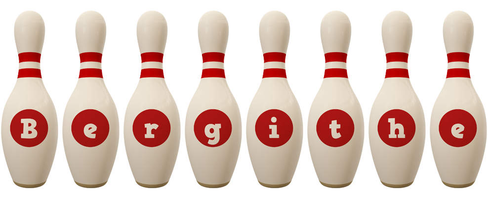 Bergithe bowling-pin logo