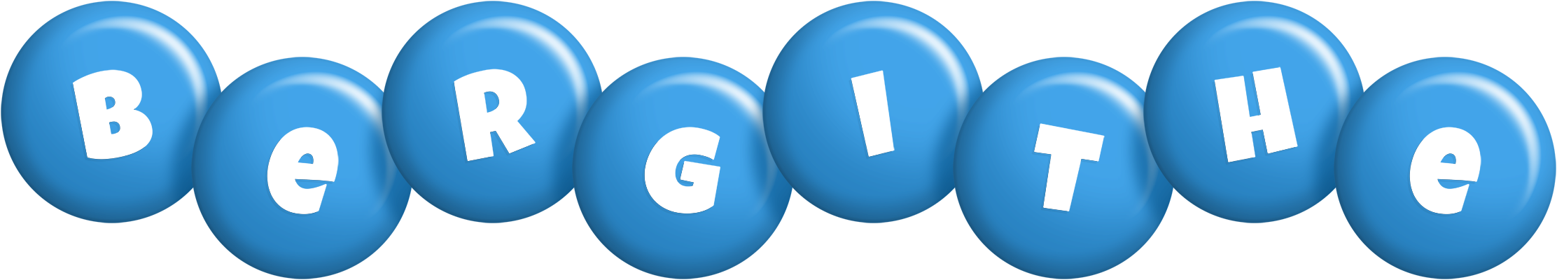 Bergithe candy-blue logo