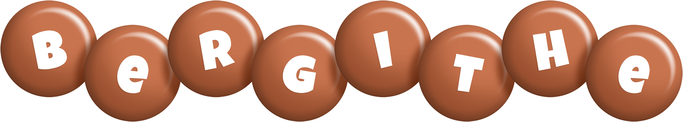 Bergithe candy-brown logo