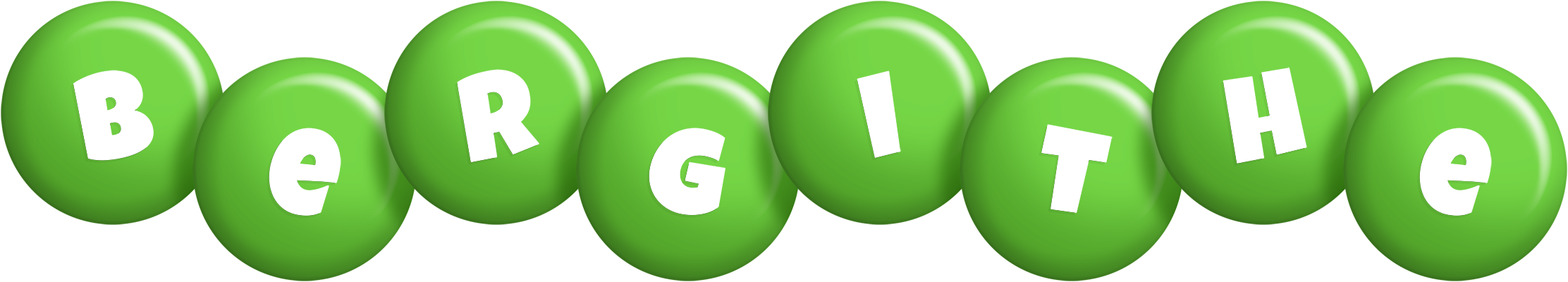 Bergithe candy-green logo