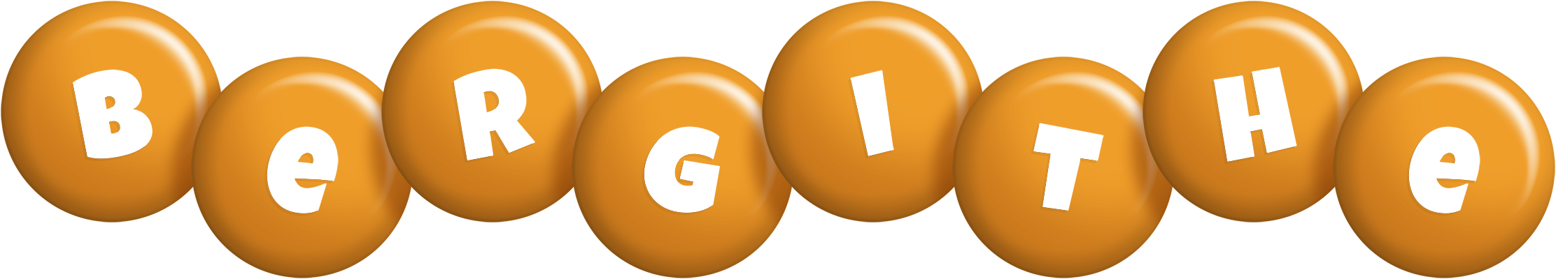 Bergithe candy-orange logo