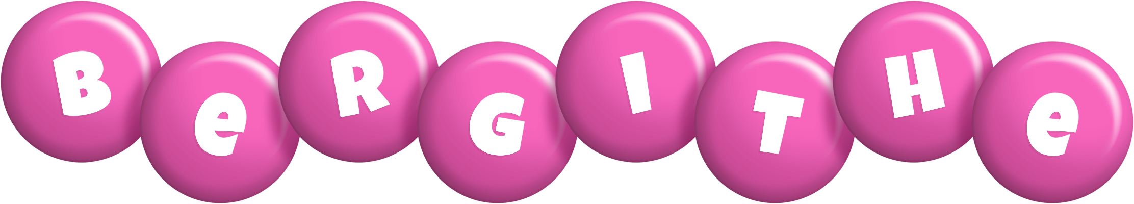 Bergithe candy-pink logo