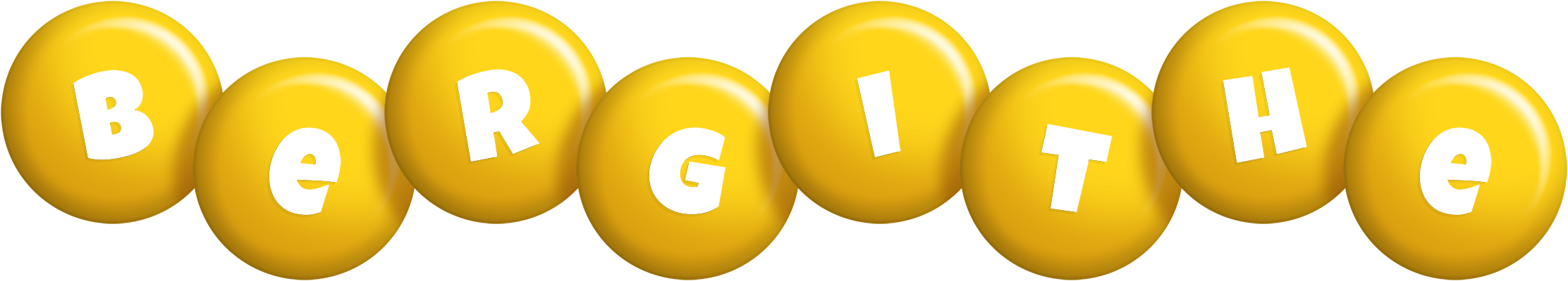 Bergithe candy-yellow logo