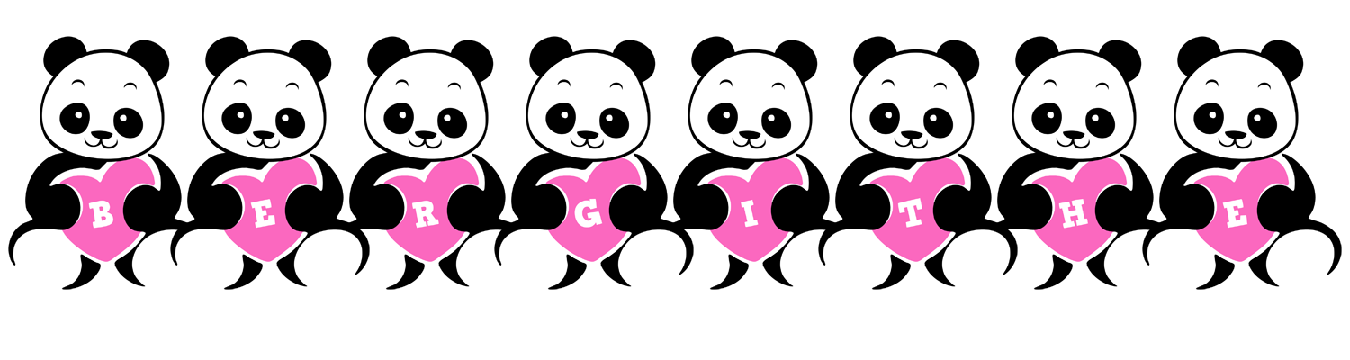 Bergithe love-panda logo