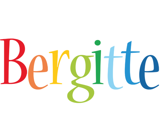 Bergitte birthday logo