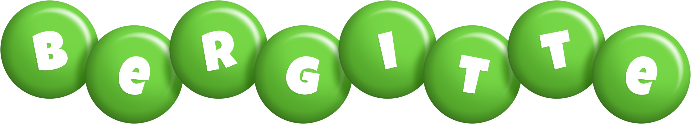 Bergitte candy-green logo