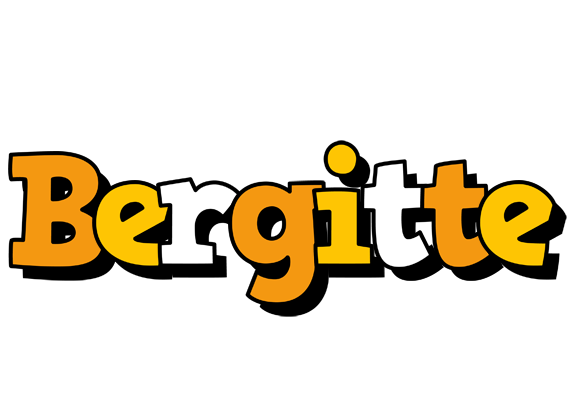 Bergitte cartoon logo