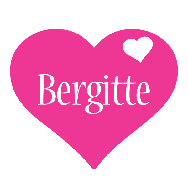 Bergitte love-heart logo