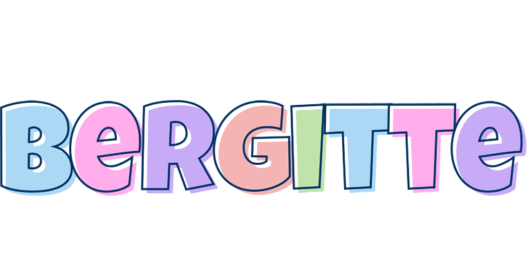 Bergitte pastel logo