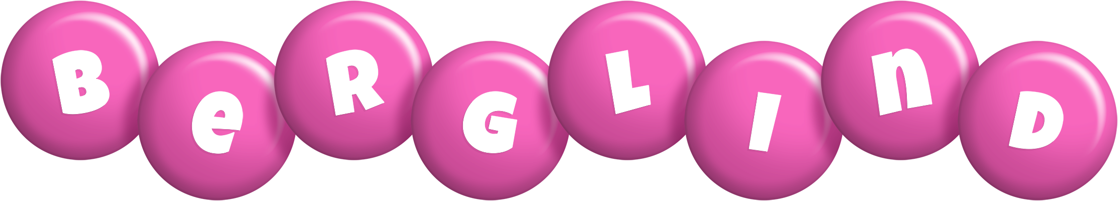 Berglind candy-pink logo