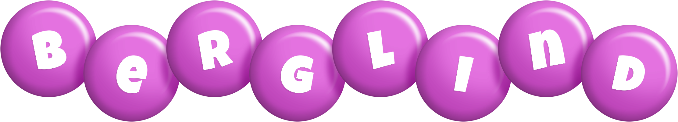 Berglind candy-purple logo