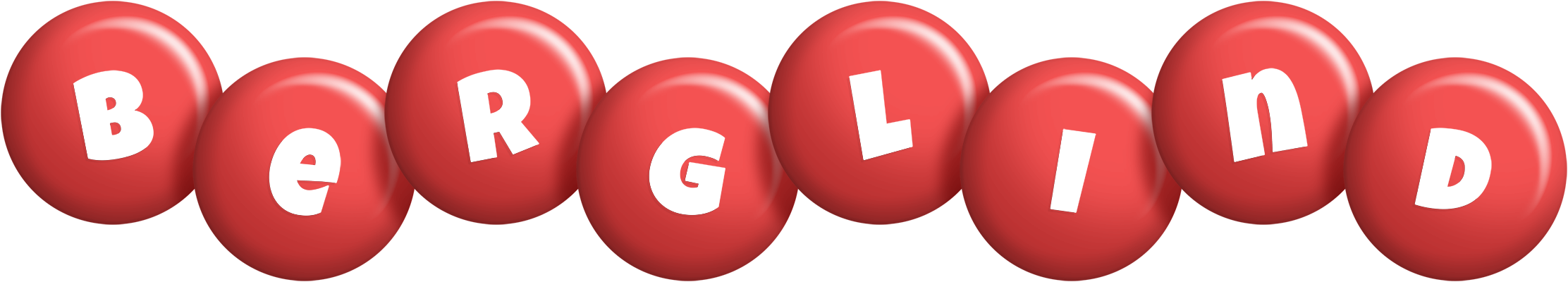 Berglind candy-red logo