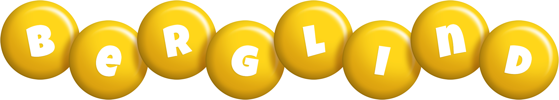 Berglind candy-yellow logo