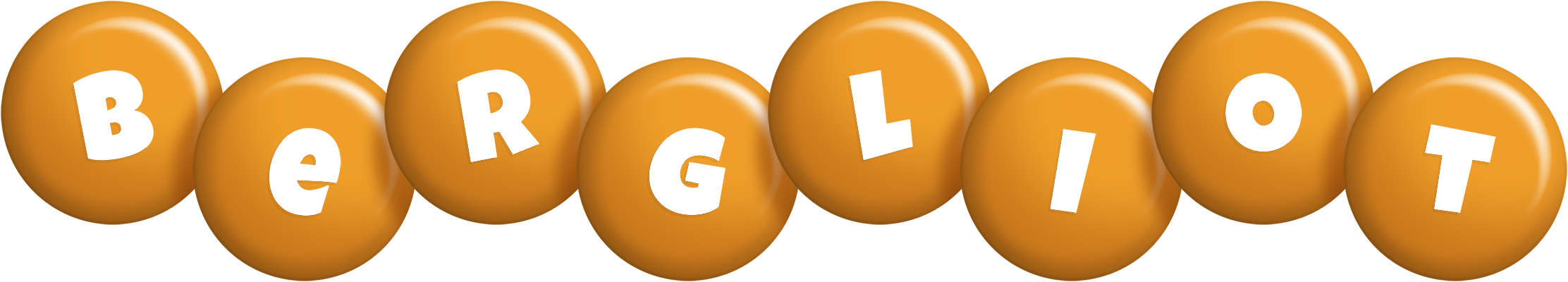 Bergliot candy-orange logo