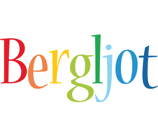 Bergljot birthday logo