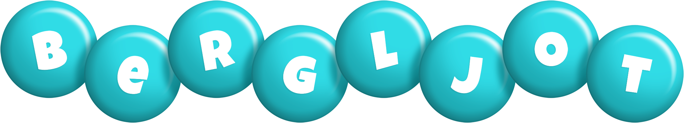 Bergljot candy-azur logo