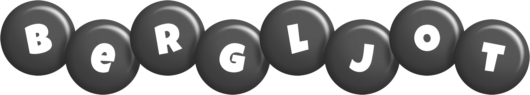 Bergljot candy-black logo
