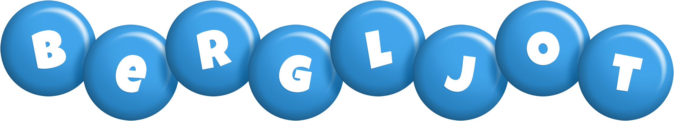 Bergljot candy-blue logo