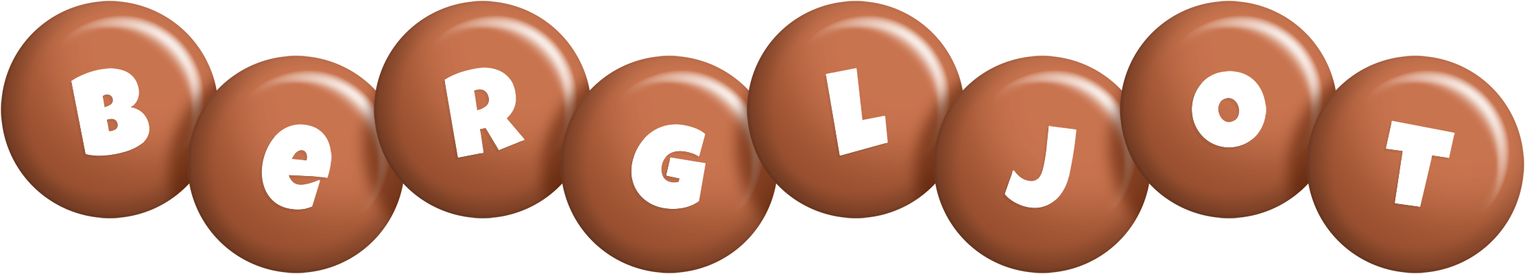 Bergljot candy-brown logo