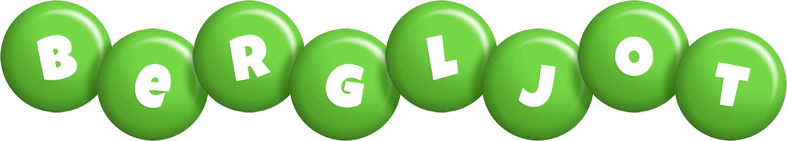 Bergljot candy-green logo