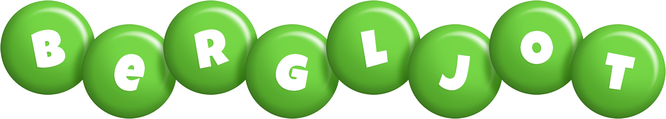 Bergljot candy-green logo
