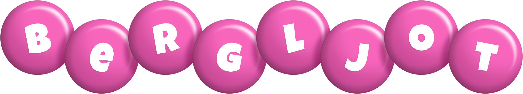 Bergljot candy-pink logo
