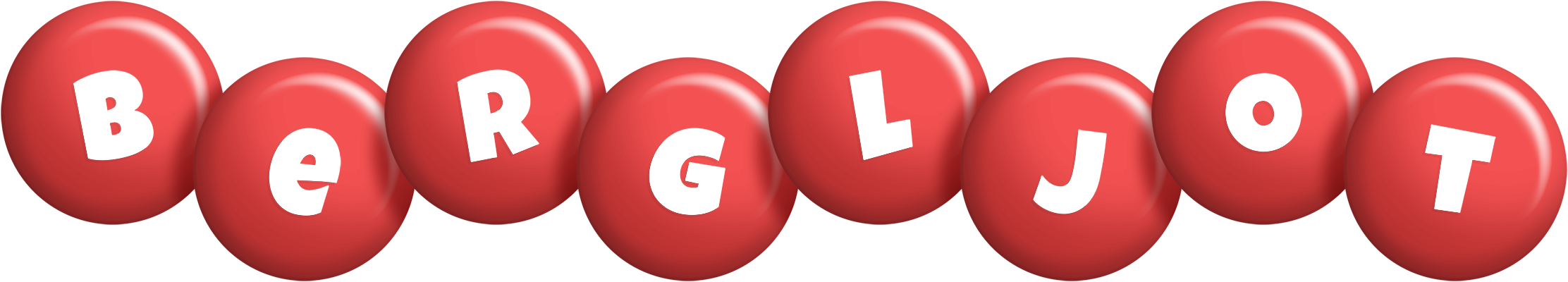 Bergljot candy-red logo