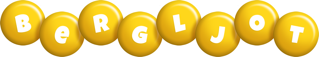 Bergljot candy-yellow logo