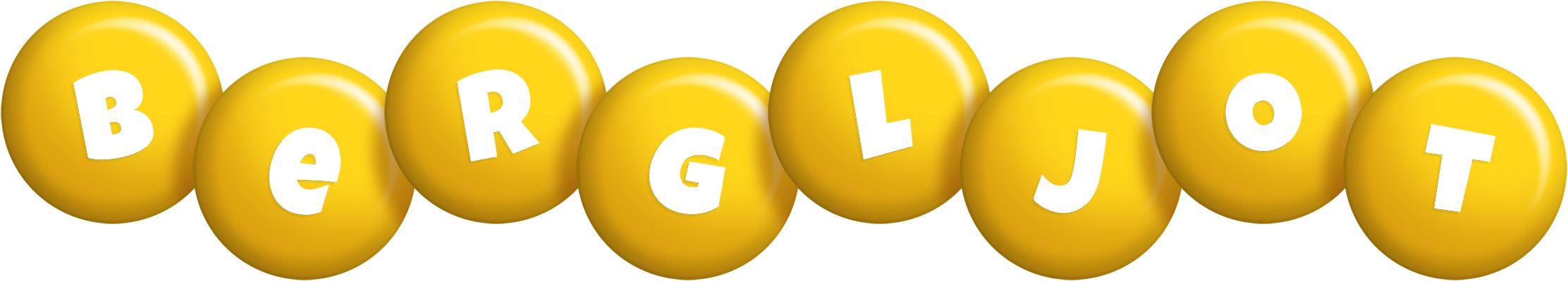 Bergljot candy-yellow logo