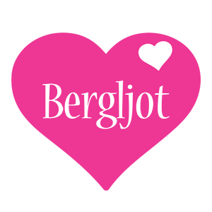 Bergljot love-heart logo