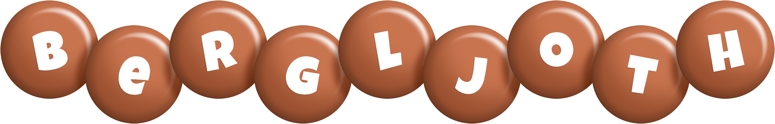 Bergljoth candy-brown logo