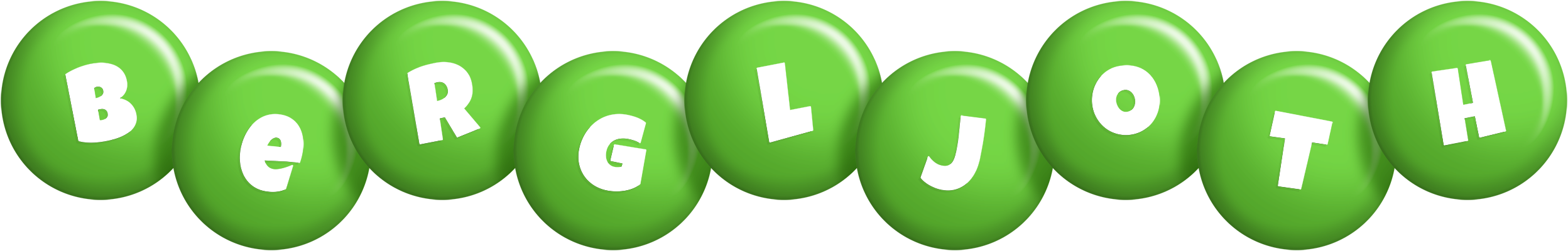 Bergljoth candy-green logo